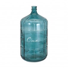 Decorative Vase Bottle Home Accent Decor Annabelle Glass Jug Narrow Neck Blue 887060182569  253789648833